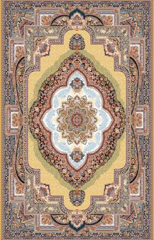 فرش ماشینی ۵۰۰شانه رنگ بادامی